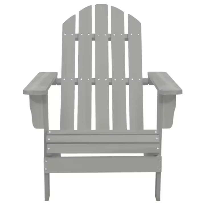 Silla de Jardín de Madera Gris - 1