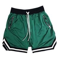 Shorts De Baloncesto Para Hombre Deporte Fitness Verano Malla Secado Rápido Pantalones Casuales Transpirables Talla Media - details 33