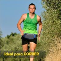 Riñonera Running Deportiva Impermeable, Bolsa Cintura Reflectante Deporte, Cinturón para Correr Ajustable con Tiras 33*12cm, Mujer Hombre Cinturón Entrenamiento Ligera, Porta Movil Running - details 2