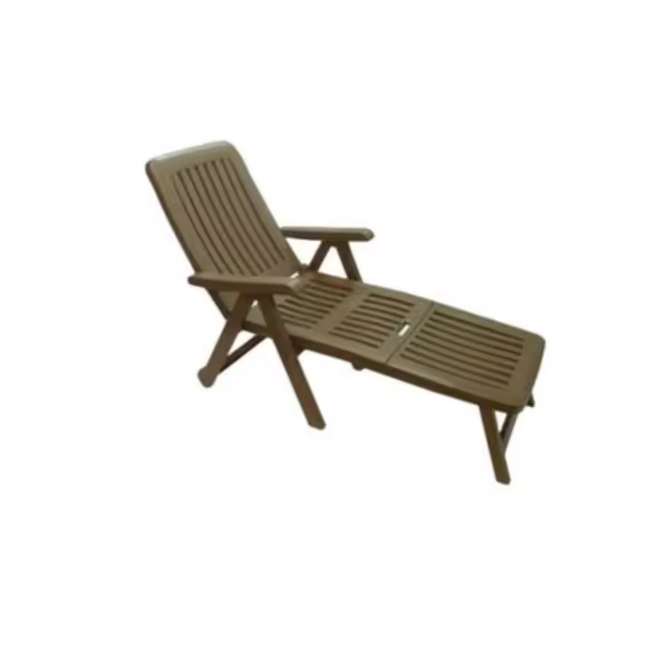 Garden Life Tumbona Cama Resina Plegable 6043 -  Wengue - 4 Posiciones - Muebles y Electrodomesticos Contreras - 1