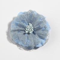 10PCS Flores De Encaje Artificial De Tela Para Accesorios De Cabello 5.5CM 2.1'' Decoración De Casa Para Bodas Y Fiestas Arreglo De Bouquet - details 2