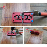 Juego De Herramientas De Carpintería Doweling Jig Guía De Perforación Vertical Localizador De Agujeros Herramienta De Punched Para Joinería De Madera - details 4