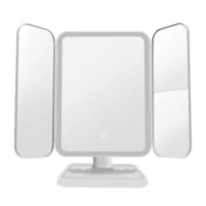 Espejo De Maquillaje Recargable Doble Cara LED Para Mujeres Productos De Belleza Uso Doméstico Con Luz Magnificante - 1