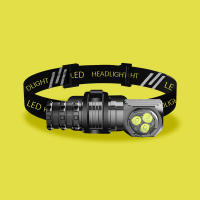 Linterna Frontal LED Blanco Roja Para Pesca Tipo-C USB 18650lampara De Cabeza Para Caza Y Camping Con Luz Magnética - details 0