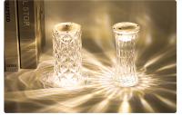 Lámpara De Noche LED Cristal Diamante Transparente En Acrílico Para Dormitorio Lámpara De Lectura De Mesa Iluminación De Ambiente - details 5