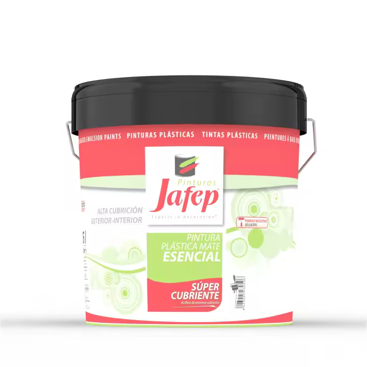 Esencial Supercubriente Jafep con  conservante antimoho alta resistencia y solidez a la luz, usada por los pintores profesionales en interiores y exteriores - 1