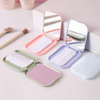 Pequeño Espejo Y Peine De Moda Portátil Plegable Para Niñas Herramientas De Maquillaje Espejo De Vestíbulo Con Peine - details 3