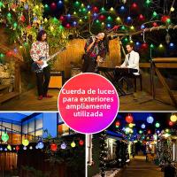 Luces De Cadena Solar LED Para Exterior Con 8 Modos De Iluminación Bola Burbuja Para Jardín Bodas Camping Fiestas De Navidad Decoración - details 9
