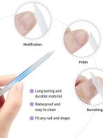 Kit De 3 Piezas De Archos De Uñas De Vidrio Con Doble Cara Para Manicura Y Pedicura Eliminador De Cutículas Precisión - details 5