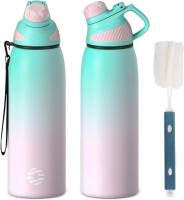 Termo Doble Válvula Con Tapa Magnética Para Deporte Al Aire Libre Botella De Agua Termo Acero Inoxidable a Prueba De Fugas Capacidad Grande - details 2