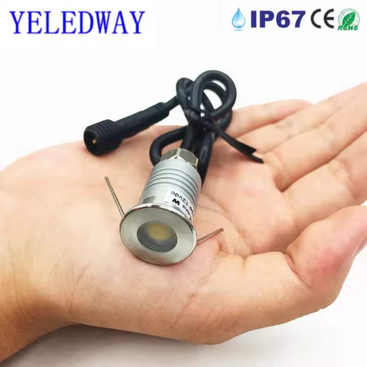 Lámparas LED Miniatura 1W Para Exterior IP67 Impermeables 12V Iluminación Subterránea Para Pasos Jardín Paisaje Luz De Spot Ground - 1