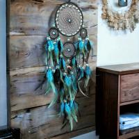 1pcs Colgante De Soñador De Árbol De La Vida Azul Estilo Bohemio Decoración Para El Hogar Y Las Paredes Regalo Para El Nuevo Hogar - details 3