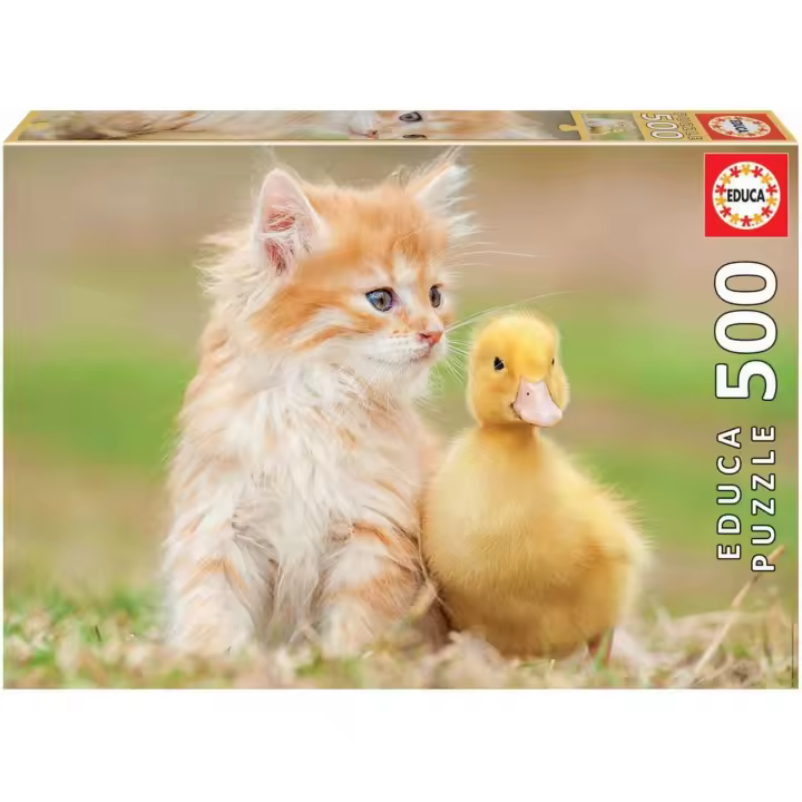 Educa - Puzzle de 500 Piezas Amigos adorables. Incluye Pegamento Fix Puzzle.+ 11 años Educa 18467 - 1