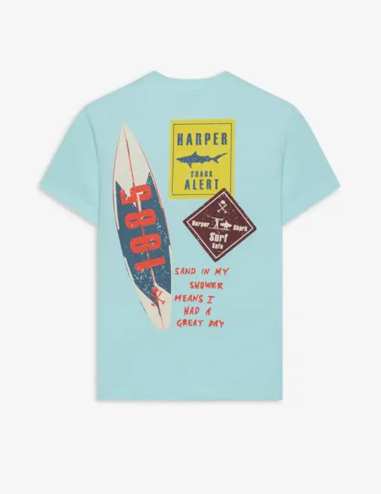 HARPER CAMISETA TURQUESA SAND - 1