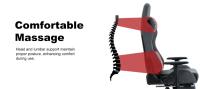 Silla gaming SYMINO transpirable con reposapiés, ajustable y giratoria, Varios colores - details 1