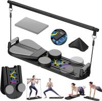 ALLINLIFE Tabla De Pilates, Juego De Reformador De Pilates, Tablas De Pilates 12 En 1 Para Entrenamiento En Casa, Portátil, Plegable, Máquina De Ejercicios De Pilates, Tabla Reformadora De Pilates - details 2