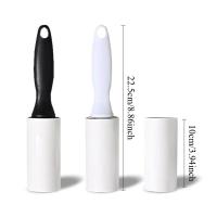 Bastón Adhesivo Para Eliminar Polvo Y Pelos De Ropa Herramienta Reutilizable Para El Hogar Color Negro Y Blanco - details 0