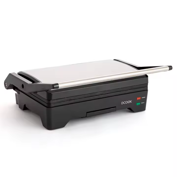 DCOOK GALLERY Grill Doble Placa 1600W Acero Metalizado  Tapa basculante - 1