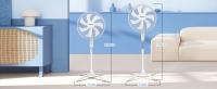 AIGOSTAR Ventilador de Pie Silencioso,  3 Velocidades, 7 Aspas, Oscilante 75°,60W, Altura Ajustable 108-125cm. Blanco. - details 5