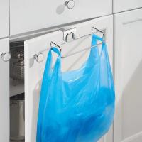 Soporte De Saco De Basura De Acero Inoxidable Organizador De Bolsas De Supermercado Y Toallas Para Cocina Y Armarios - details 3