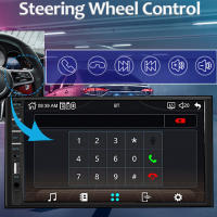Estéreo De Coche 7 Pulgadas 2 Din Con Pantalla Táctil HD Reproductor De Vídeo CarPlay Android Auto Cámara Trasera Link Espejo USB/TF/BT Para In-Dash - details 7