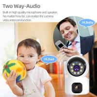 Cámara IP 4G Con Doble Lente Y Visión Nocturna Para Monitor De Bebé Interior Seguridad CCTV Detección De Humanos Cámara De Video Bidireccional Protección De Seguridad - details 8