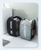 Cesta De Ropa Plegable Con Capacidad Grande Para Almacenamiento De Ropa Sucia Organizador De Juguetes De Malla Transpirable Con Marco Hollow out Mesh Para El Hogar - details 15
