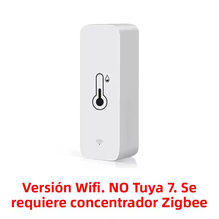 Sensor De Temperatura Y Humedad Inteligente WiFi Tuya ZigBee Poderado Por Batería Compatible Con Alexa Y Google Home - 1