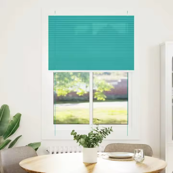 Estor Plisado verde petróleo 90x100 cm Tela Ancho 89,4 cm - 1