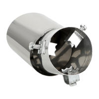 Pipe De Escape Para Coche Redondo Accesorio Universal De Acero Inoxidable Muffler De Carrocería Posterior Disipador - details 7