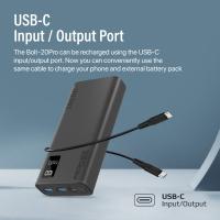 Promate Bolt-20Pro Powerbank 20000mAh USB-A Dual USB-C Negro - details 1