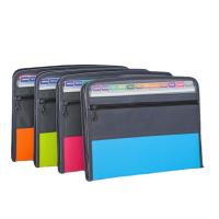 Carpeta De Documentos A4 Con 13 Capas Impermeable Y Doble Cremallera Para Estudiantes Y Oficina Suministros De Papelería - details 11