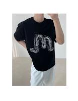 Camiseta De Verano Para Hombre Con Diseño De Letras Tridimensionales Camiseta De Manga Corta Pesada Sensación De Moda Camiseta De Subsuela De Tendencia - details 3