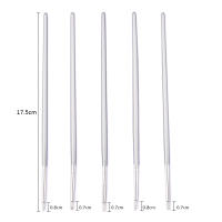 5 Pcs Cepillos De Uñas De Silicona Para Modelado Arte De Uñas Y Escultura De Cerámica Hueca Herramienta UV Gel Formación - details 1