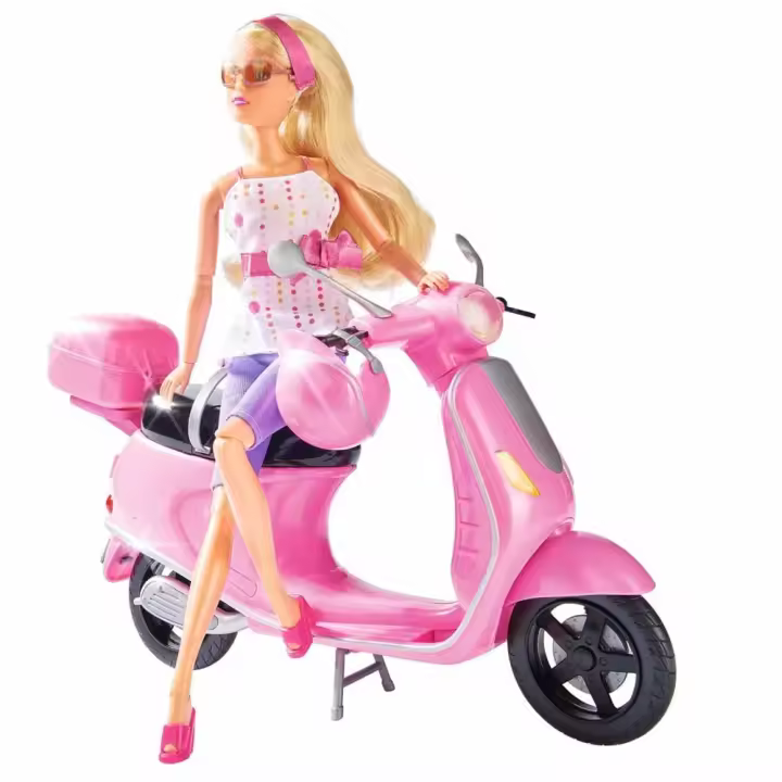 Steffi Love Con Scooter Rosa Muñecas - 1