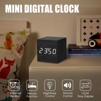 Reloj De Alarma Digital De Madera Con Temperatura Y Control De Voz Reloj De Mesa LED Adorno Artístico Para Decoración De Oficina Y Habitación - details 4