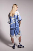 Grimey Camiseta Infamous Deeper V Neck Oversize Light Blue - details 3