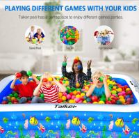 Piscinas inflables Taiker, piscinas para niños, piscinas familiares, piscina familiar grande de 96 x 57 x 21 pulgadas para niños, adultos, bebés, niños pequeños, al aire libre, jardín, patio trasero - details 3