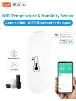 Sensor De Temperatura Y Humedad WiFi Tuya Sensor De Humedad Interior Batería Recargable Monitoreo Por APP Compatible Con Alexa Y Google Home - details 0