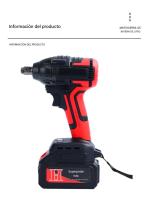 Llave de Impacto Eléctrica 280N.m Profesional - Portátil y Potente para Carpintería y Estructuras (Batería de Litio Recargable, Ideal para Montadores y Carpinteros) - details 2