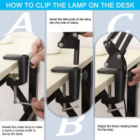 Lupa con luz LED 2 en 1, lámpara de escritorio con 3 modos de Color, regulable, sin escalonamiento, manos libres, 5X - details 5