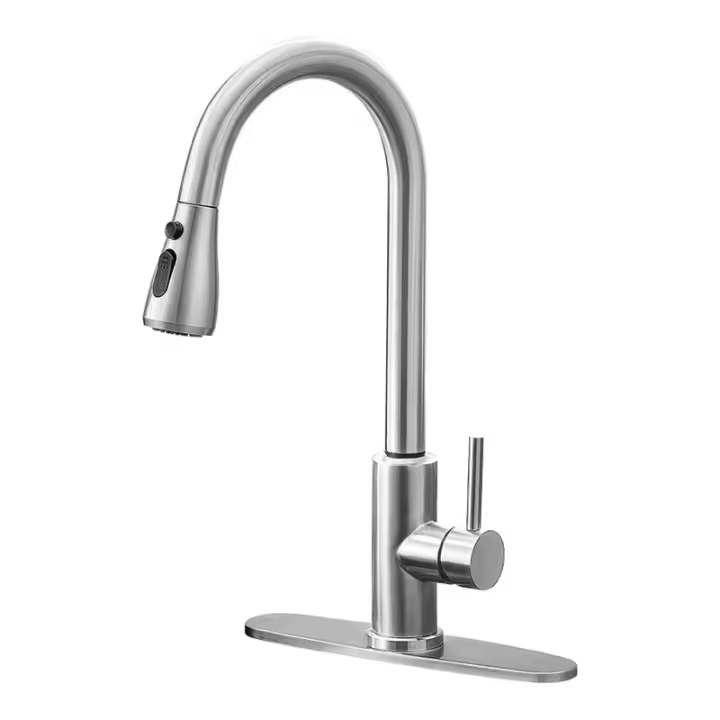 Grifo de baño con rociador extraible Y 3 Modos de flujo de Agua, para fregadero o fregadero con Manguera de conexión de 60 cm - 1