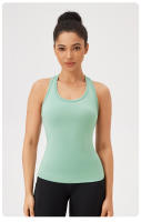 Chaleco De Yoga Para Mujer Deporte Sin Mangas Camiseta De Entrenamiento Fitness Running Outdoor Chaleco Deportivo Ajustable - details 8