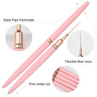 LULAA Set De Pinceles Para Arte De Uñas Con Línea Fina Para Dibujar Punk Y Detalles Longitud De Línea Larga Para Manicura Y Uñas Gel - details 2