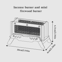 Mini Estufa De Camping Con Campana Asiento Ajustable En Acero Inoxidable Para Cocina Al Aire Libre Y BBQ Uso Exterior - details 7