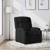 vidaXL Sillón reclinable de tela en color Gris oscuro/Negro - details 1