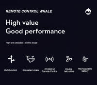 Submarino a Control Remoto Delfín Juguete Inalámbrico Electrónico Imita a La Vida Impermeable Para Niños Bañera Piscina Regalo - details 1
