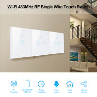 Interruptor De Pared Inteligente Wifi Tuya 1/2/3 Gang EU Con Control Remoto RF433 Compatible Con Alexa Y Google Home - details 1
