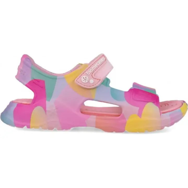 Biomecanis sandalia de goma con velcro para niña 252296 color rosa - 1