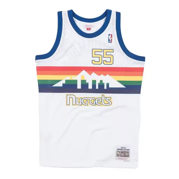 Camiseta Dikembe Mutombo Denver Nuggets Swingman 1991-92 - Mitchell and Ness blanca - 1